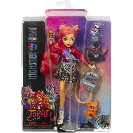 Monster High Cat Toralei Stripe Collectible Doll with Pet and Accessories Sweet Fangs G3 Reboot