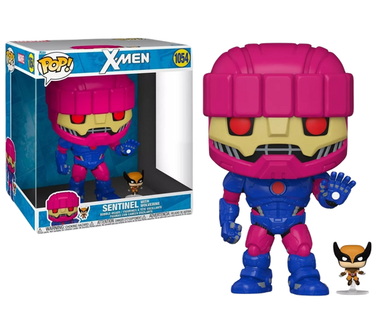 Funko Pop! Jumbo: X-Men Sentinel with Wolverine Previews Exclusive 1054